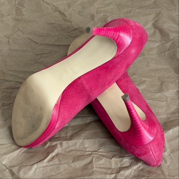 3 pairs shoes: Nine West & K Scott peep toe, Red Circle almond toe pump size 8.5 - Picture 11 of 15